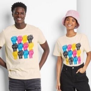 Target Black History Month Collection Colorful Fist unisex tee